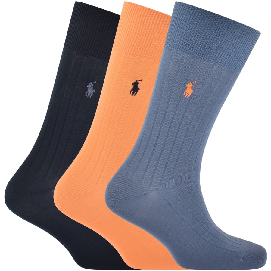 Image number 1 for Ralph Lauren 3 Pack Socks Multi