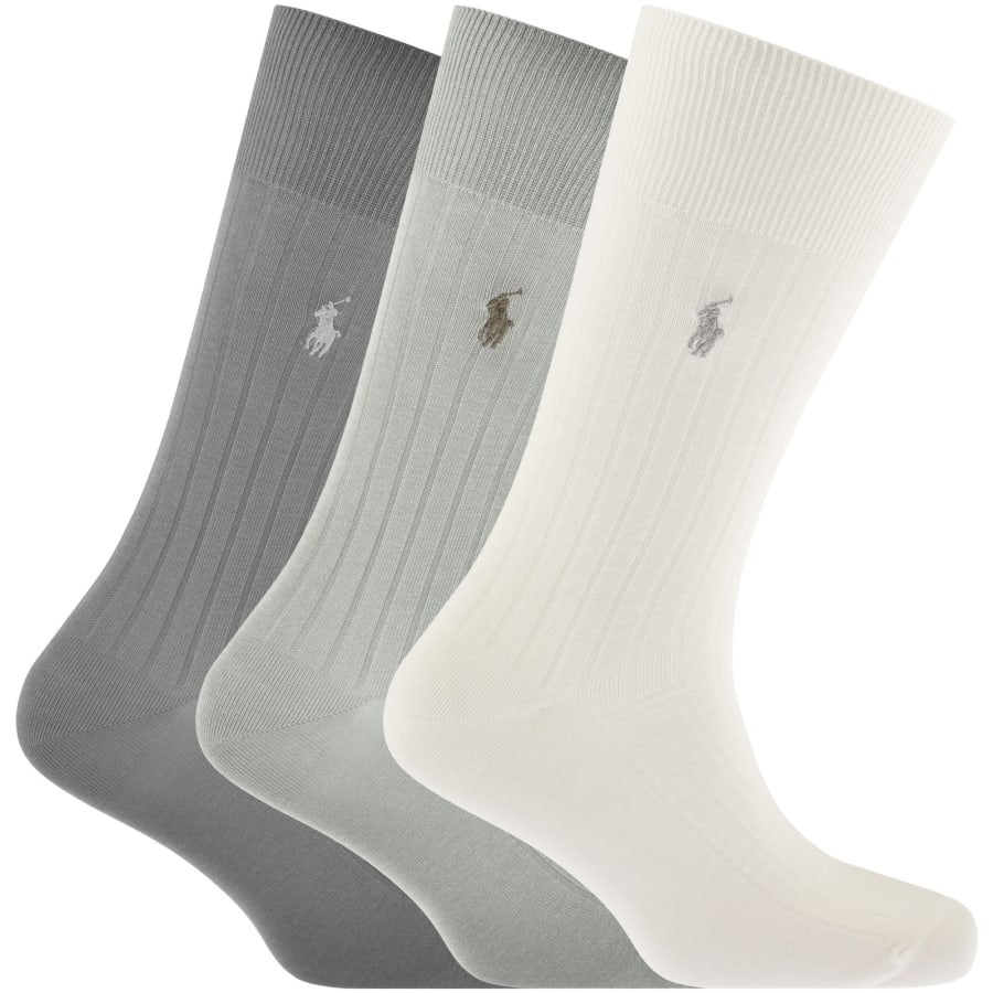 Image number 1 for Ralph Lauren 3 Pack Socks Multi