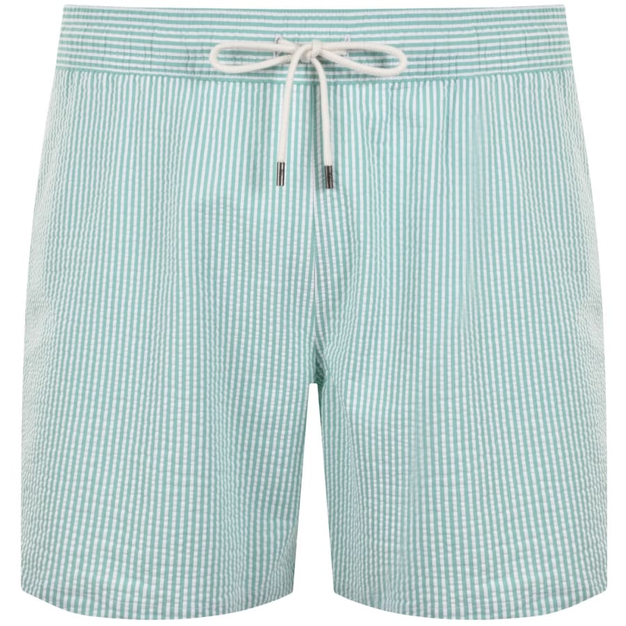 Image number 2 for Ralph Lauren Traveller Striped Swim Shorts Green