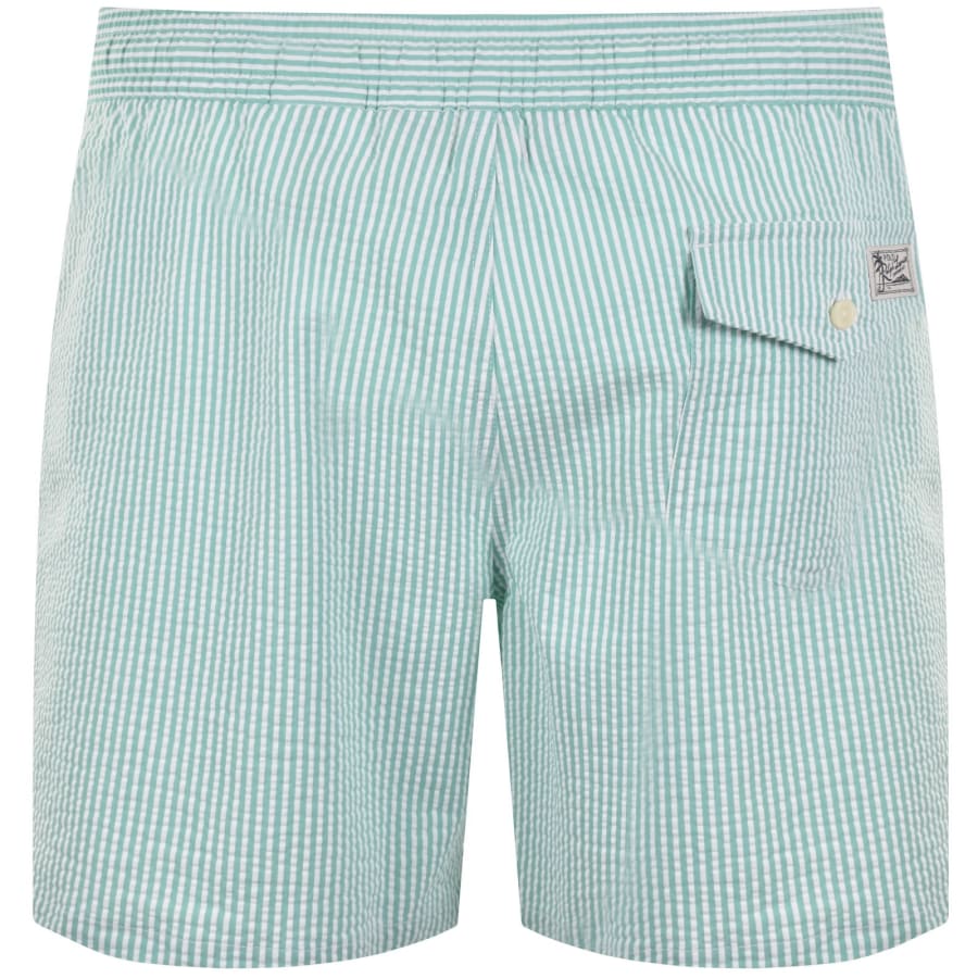 Image number 3 for Ralph Lauren Traveller Striped Swim Shorts Green