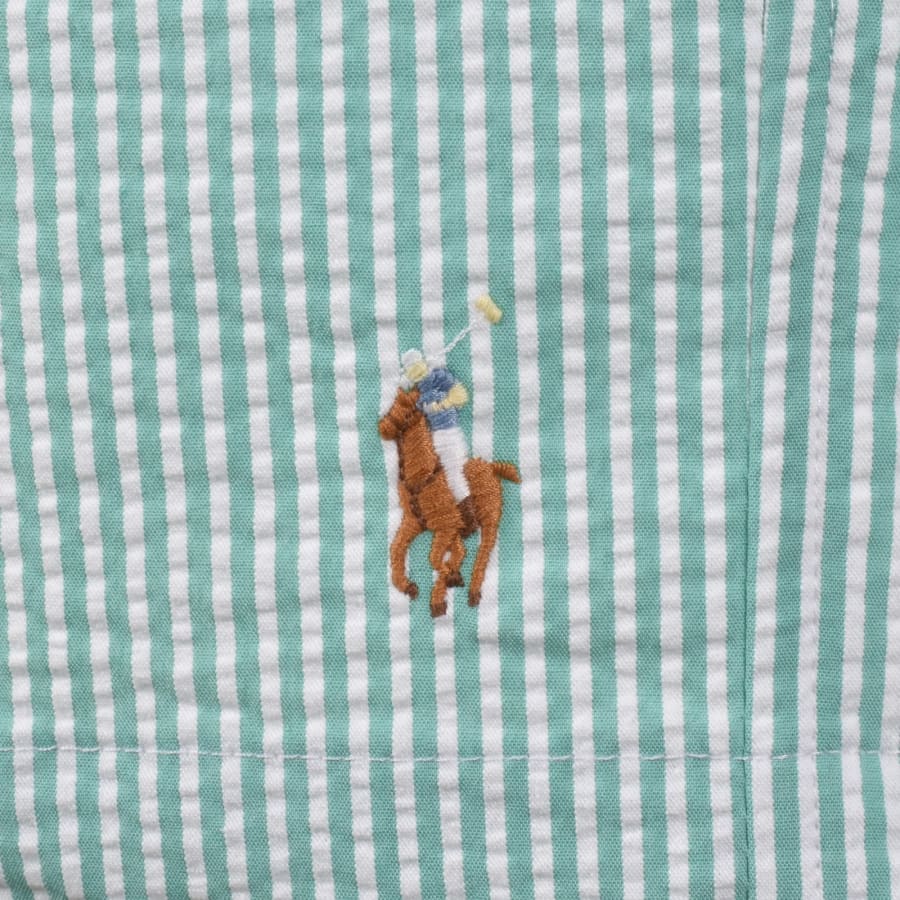 Image number 4 for Ralph Lauren Traveller Striped Swim Shorts Green