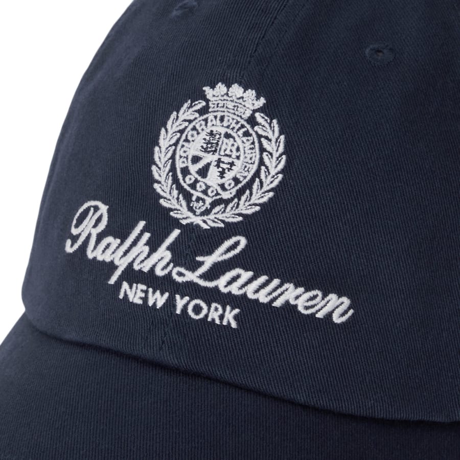 Image number 5 for Ralph Lauren Woven Baseball Cap Navy