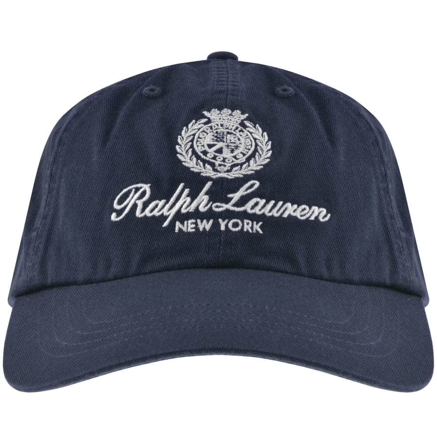 Image number 1 for Ralph Lauren Woven Baseball Cap Navy