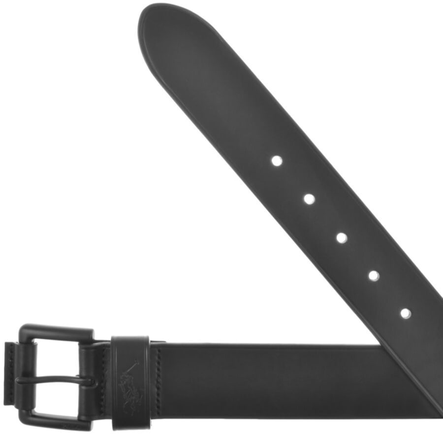 Image number 2 for Ralph Lauren Polo Keep Leather Belt Black