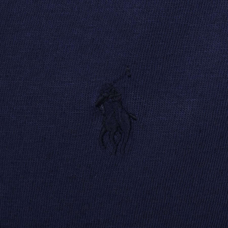 Image number 3 for Ralph Lauren Open Collar Polo T Shirt Navy