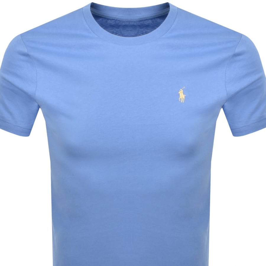 Image number 2 for Ralph Lauren Crew Neck Slim Fit T Shirt Blue