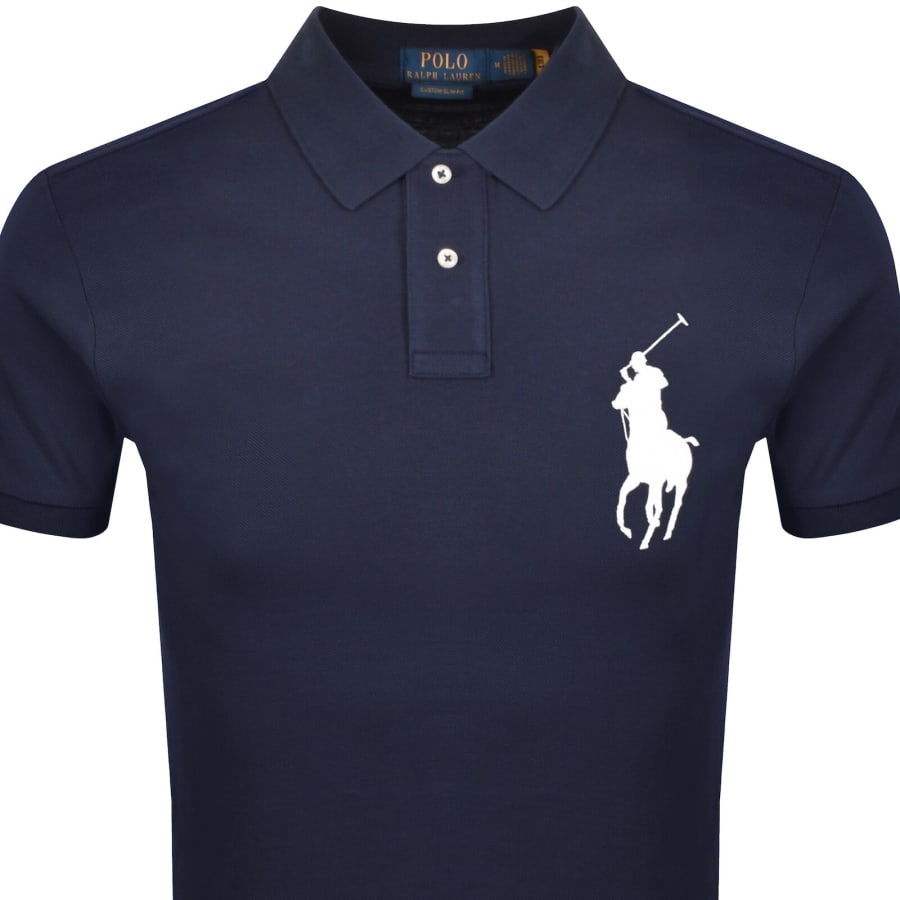 Image number 2 for Ralph Lauren Logo Polo T Shirt Navy