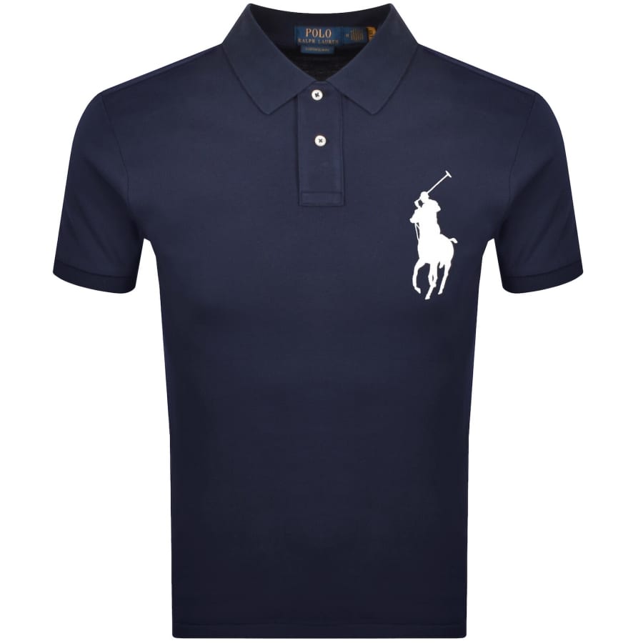 Image number 1 for Ralph Lauren Logo Polo T Shirt Navy