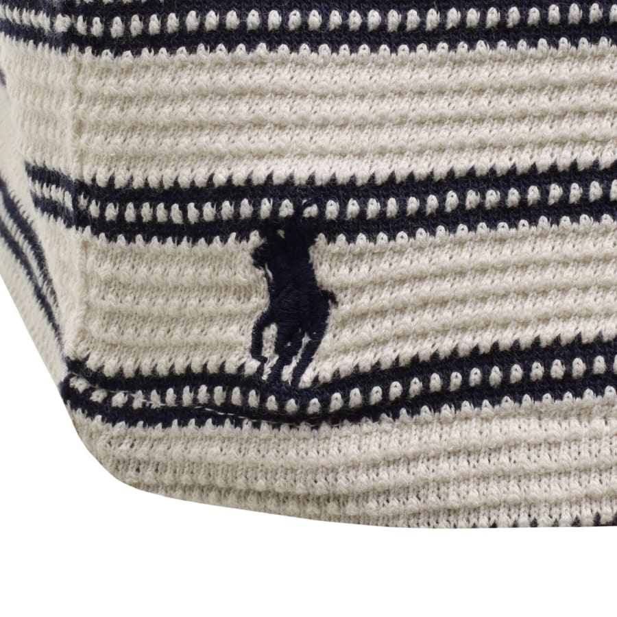 Image number 3 for Ralph Lauren Knit Striped Shirt Cream