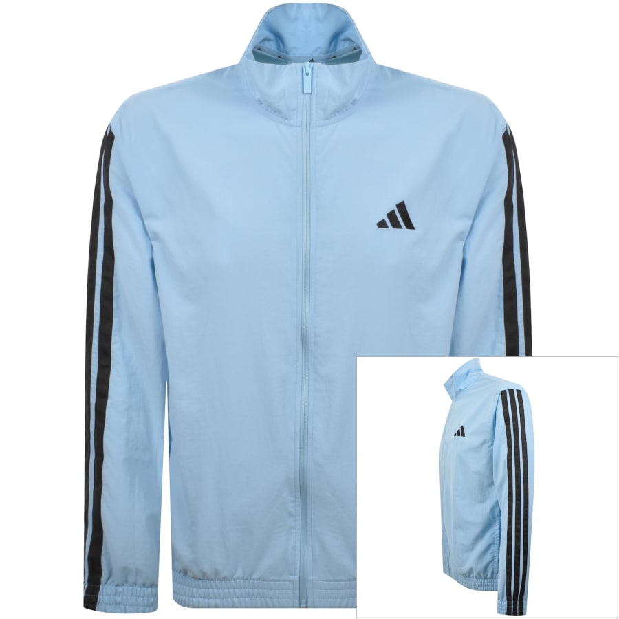 Image number 1 for adidas Sportswear 3 Stripe Track Top Blue