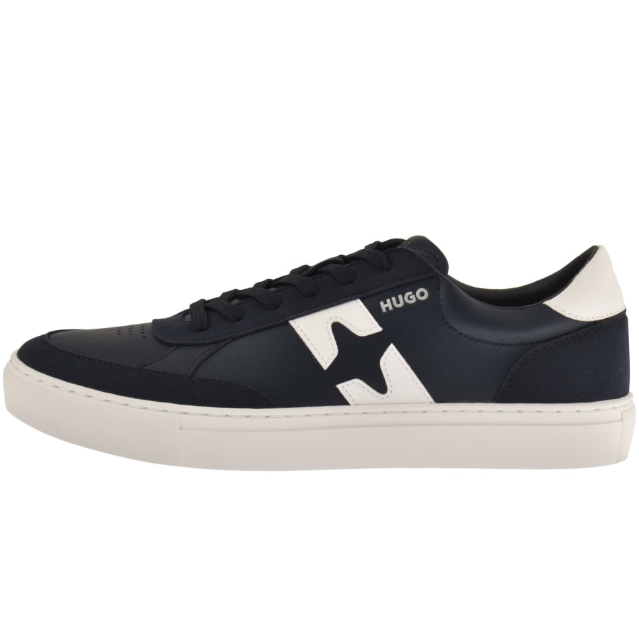 Image number 1 for HUGO Blue Morrie Tennis Trainers Dark Blue