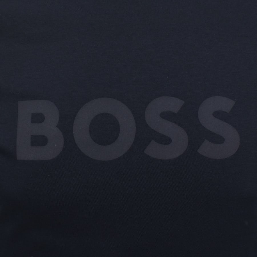 Image number 3 for BOSS Regular Fit Logo T Shirt Dark Blue