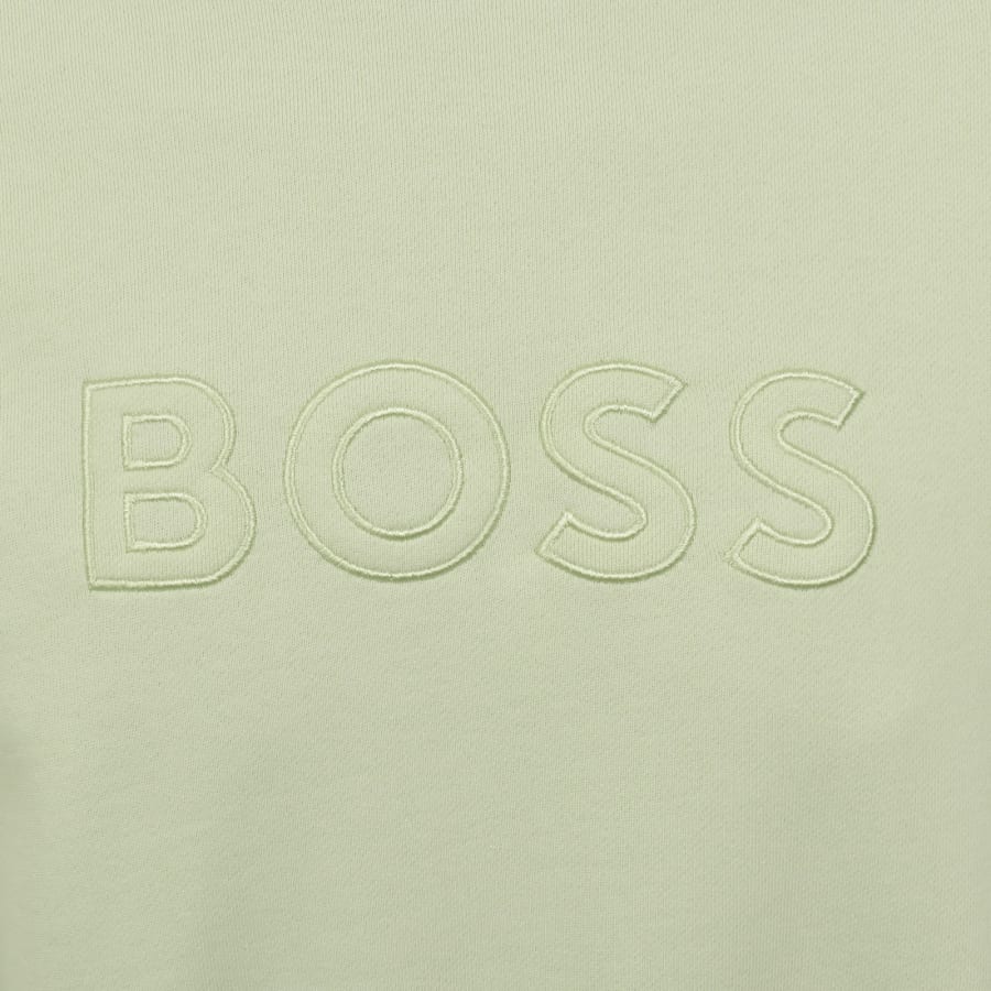 Image number 3 for BOSS We Logo Sweatshirt Light Green