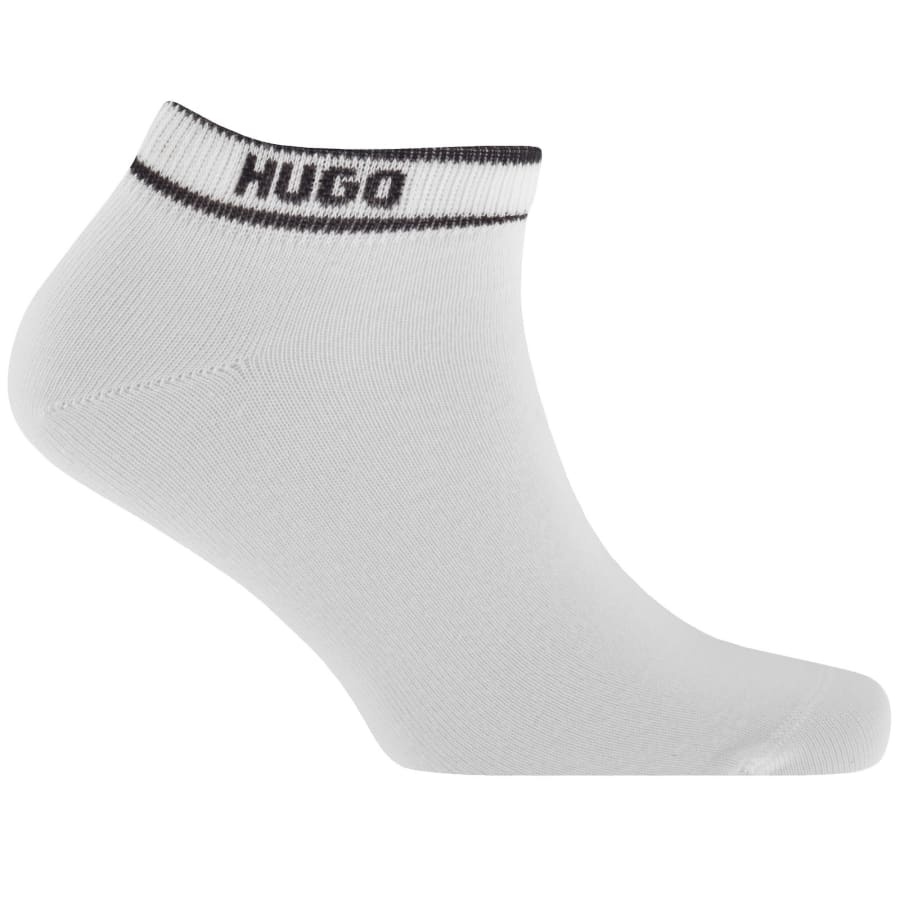 Image number 4 for HUGO 3 Pack Nautical Ankle Socks White