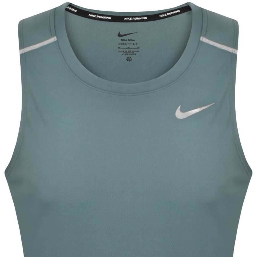 Image number 2 for Nike Running Vest Green