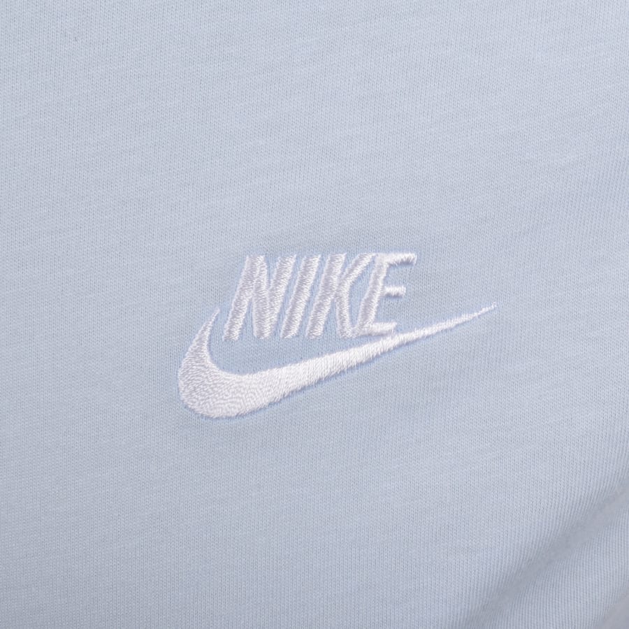 Image number 3 for Nike Crew Neck Club T Shirt Blue