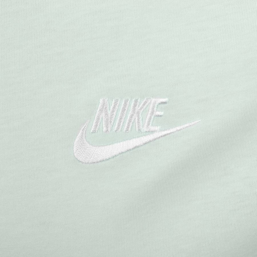 Image number 3 for Nike Crew Neck Club T Shirt Green