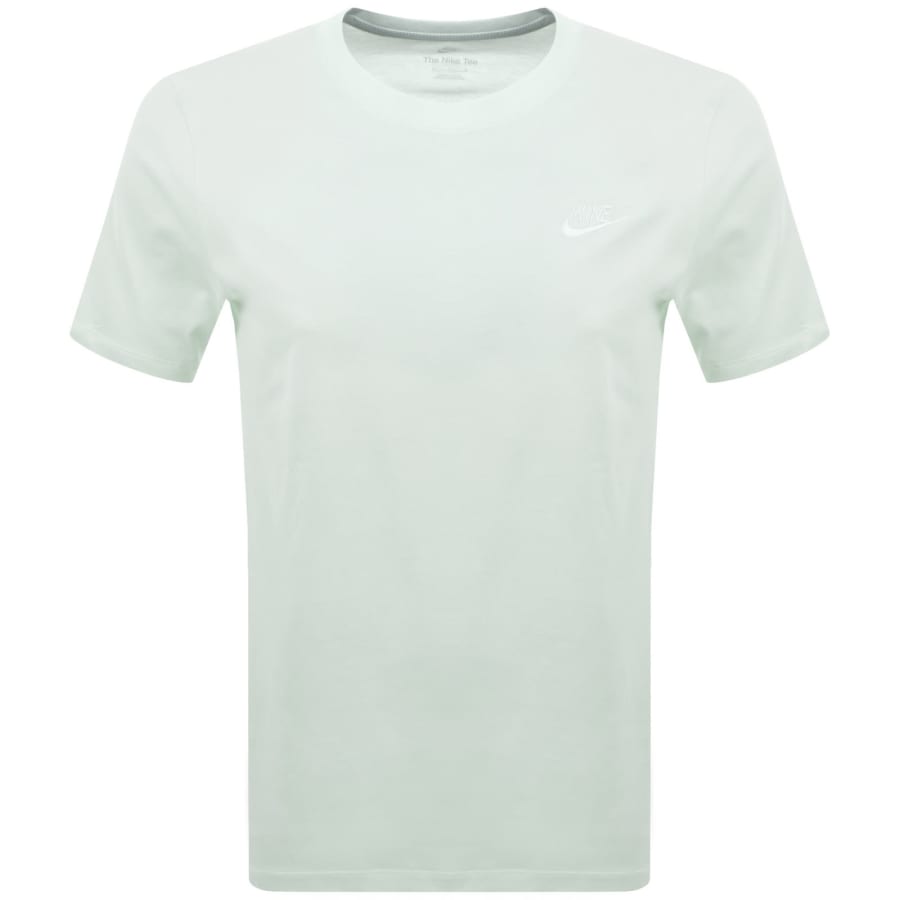 Image number 1 for Nike Crew Neck Club T Shirt Green