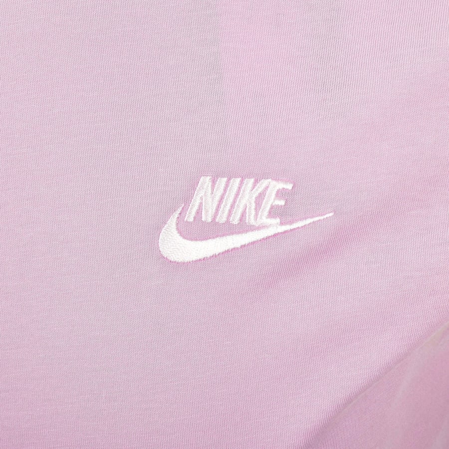 Image number 3 for Nike Crew Neck Club T Shirt Pink