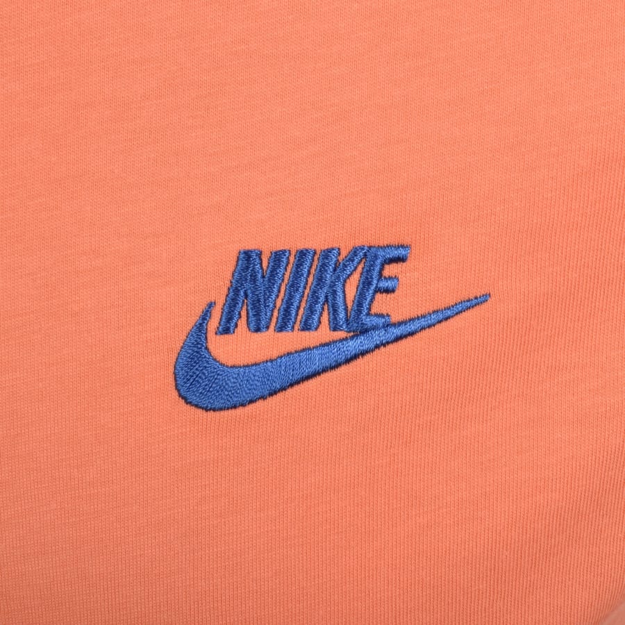 Image number 3 for Nike Crew Neck Club T Shirt Orange