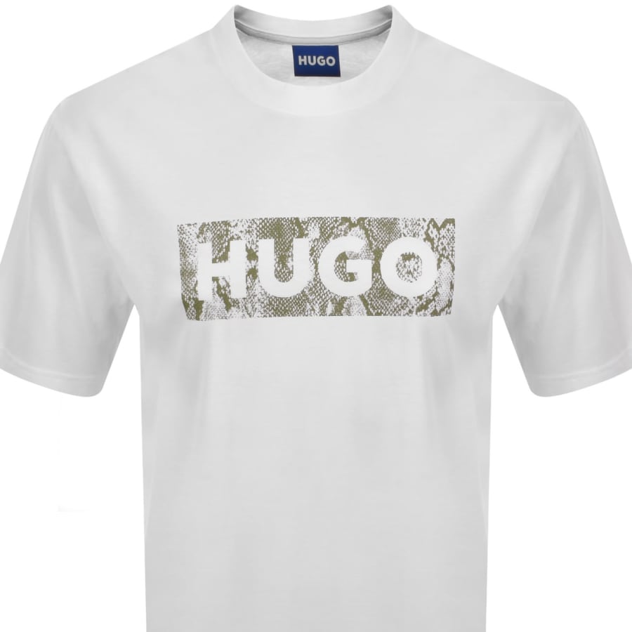 Image number 2 for HUGO Blue Nerpient T Shirt White