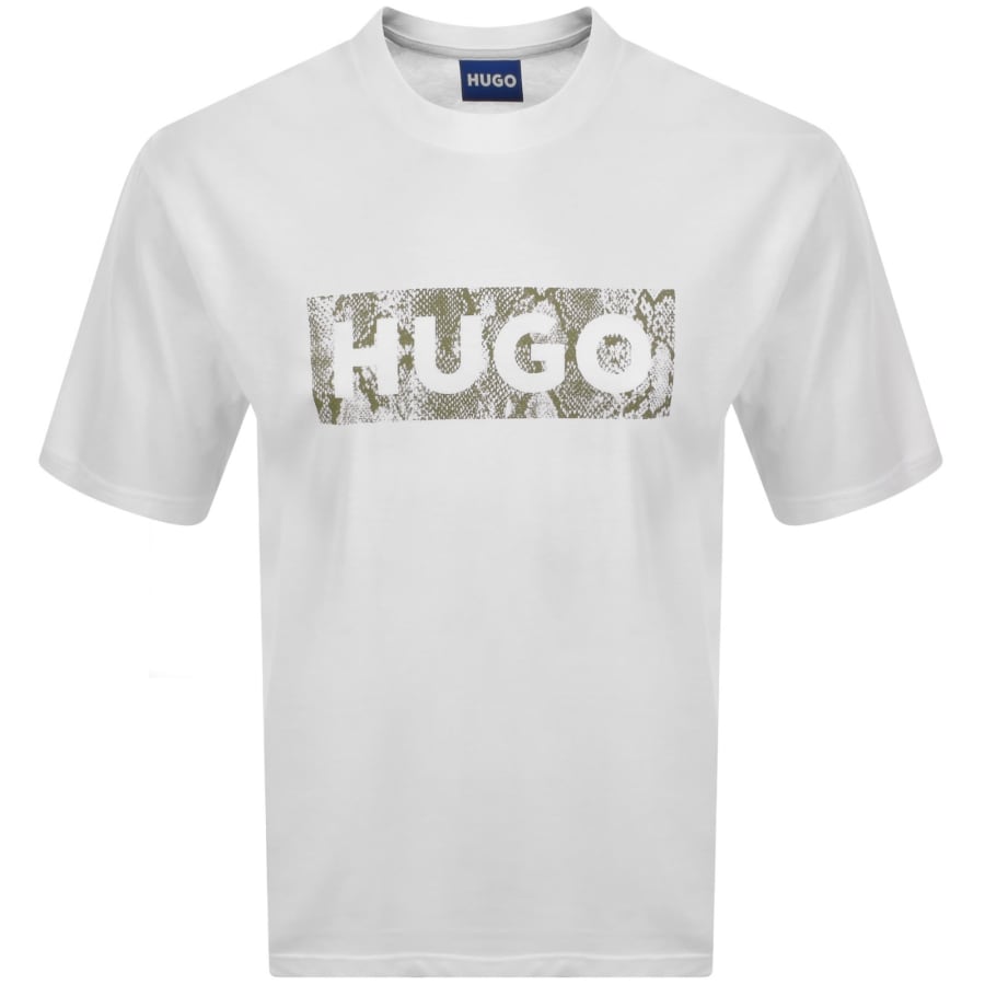 Image number 1 for HUGO Blue Nerpient T Shirt White