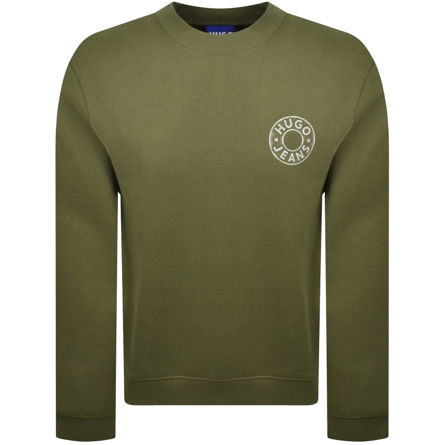 Image number 1 for HUGO Blue Nedos Sweatshirt Green