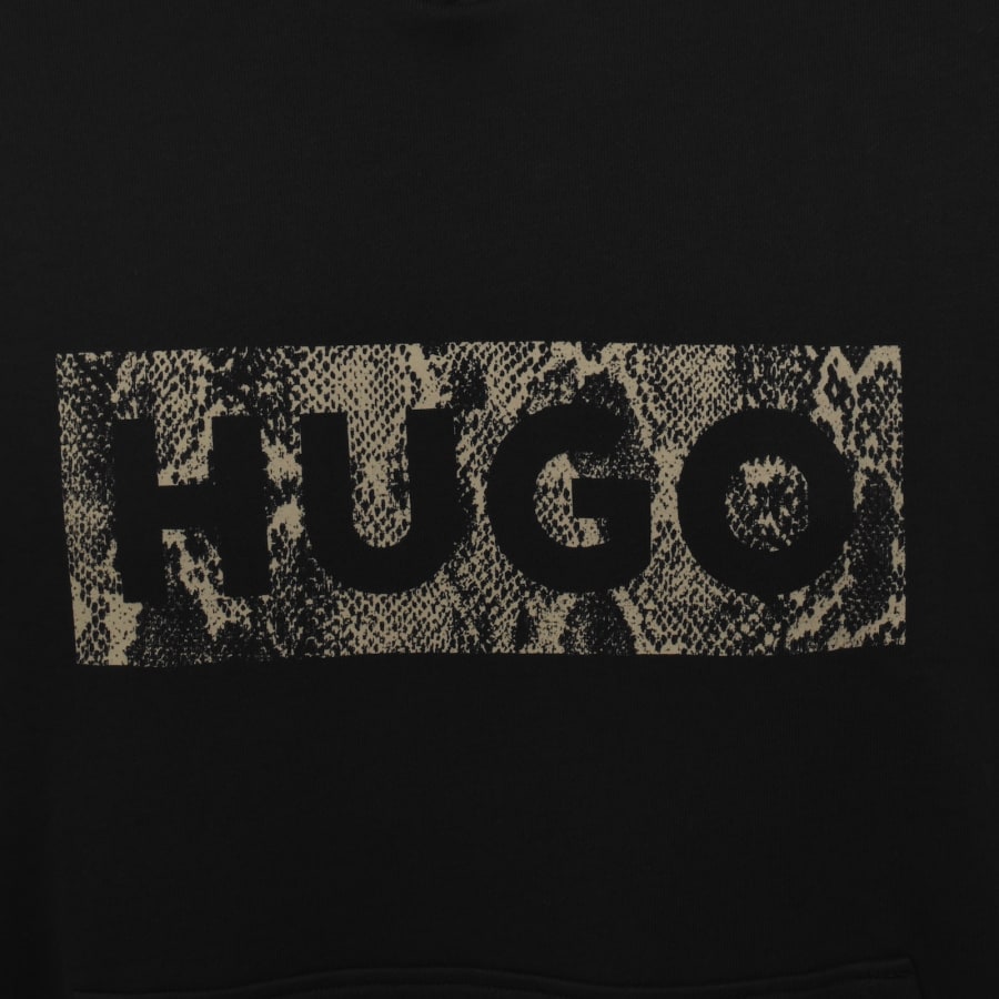 Image number 3 for HUGO Blue Necdysis Hoodie Black