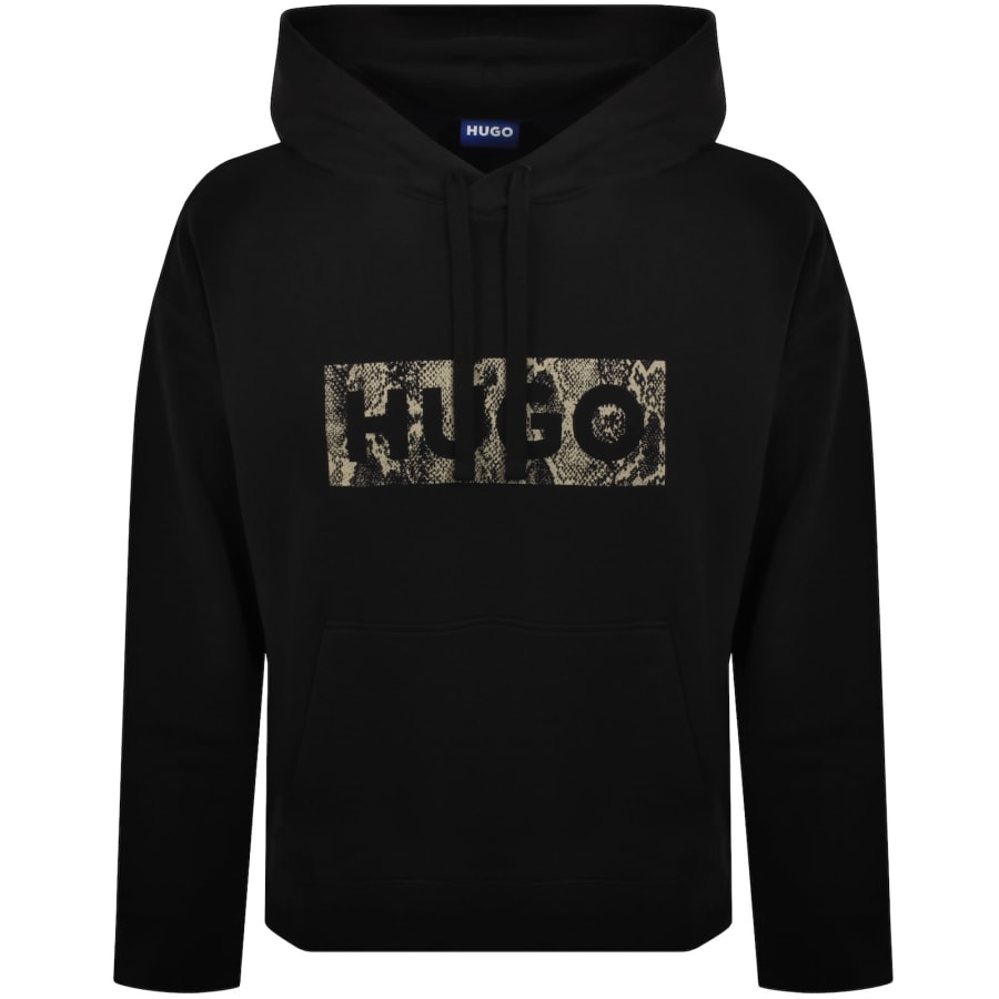 Image number 1 for HUGO Blue Necdysis Hoodie Black
