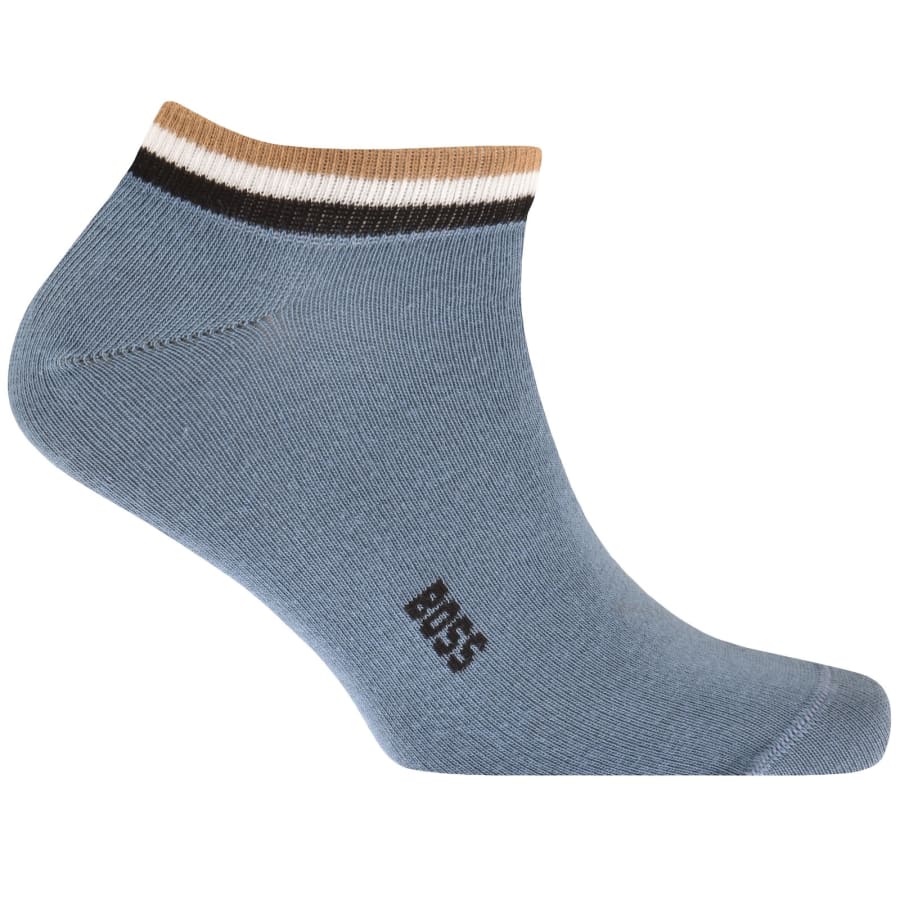 Image number 2 for BOSS 2 Pack Iconic Stripe Ankle Socks