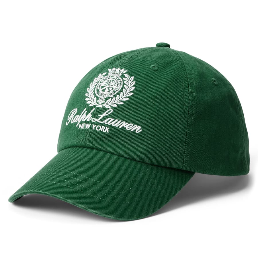 Image number 2 for Ralph Lauren Woven Baseball Cap Green