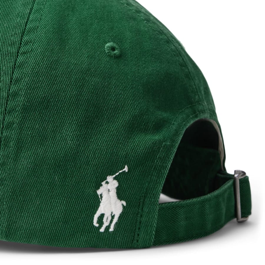 Image number 4 for Ralph Lauren Woven Baseball Cap Green