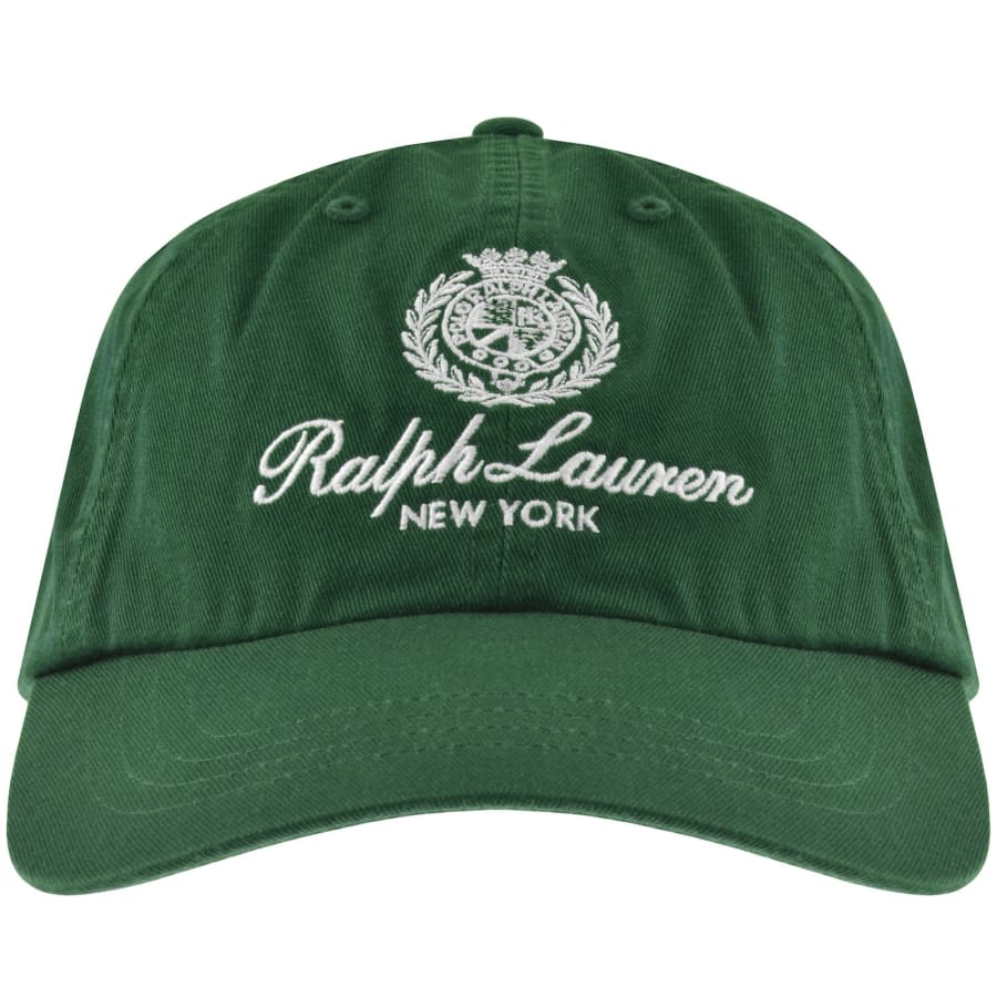 Image number 1 for Ralph Lauren Woven Baseball Cap Green