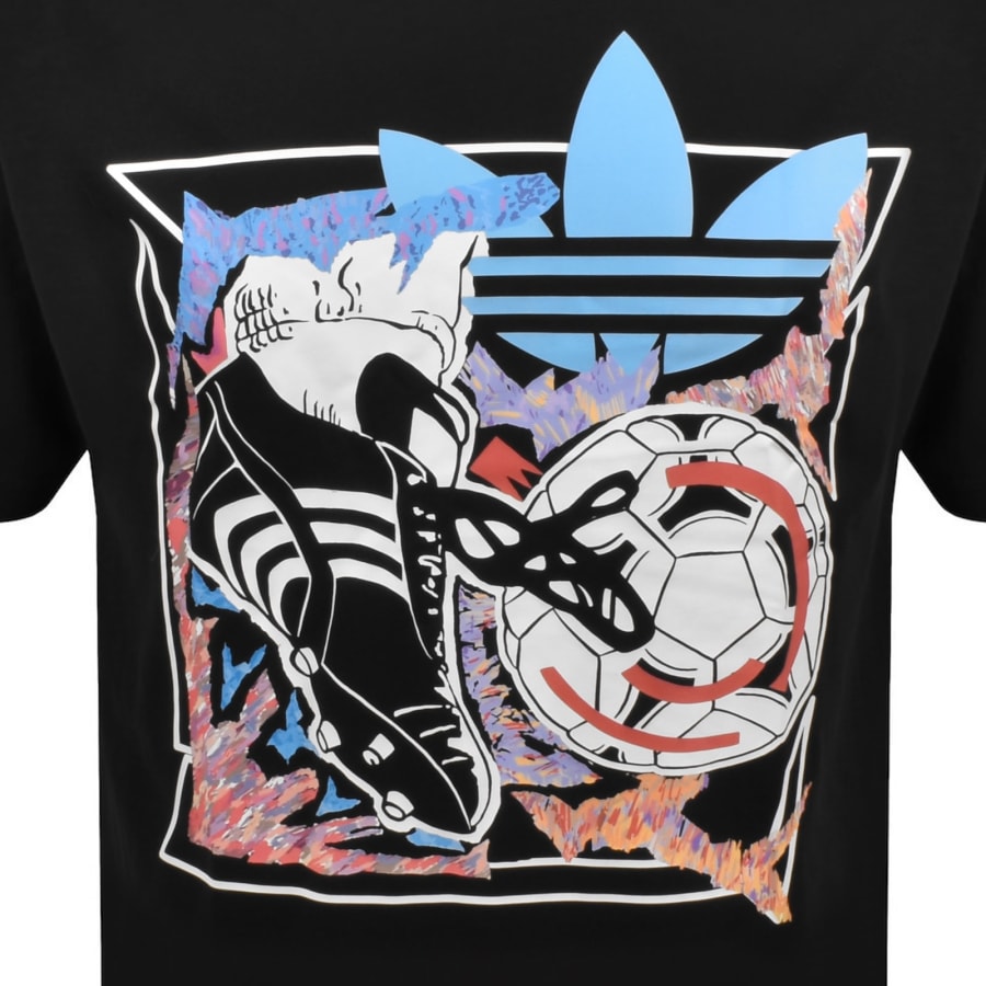 Image number 3 for adidas Originals Anime Football T Shirt Black