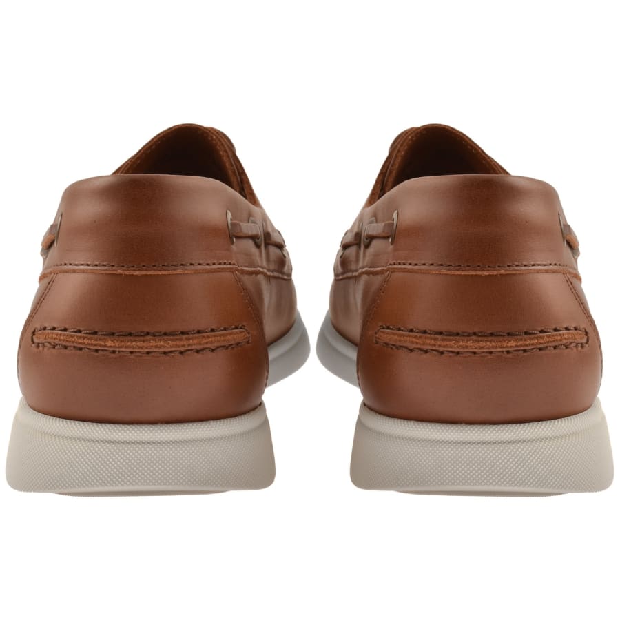 Image number 2 for BOSS Sienne Leather Loafers Medium Brown