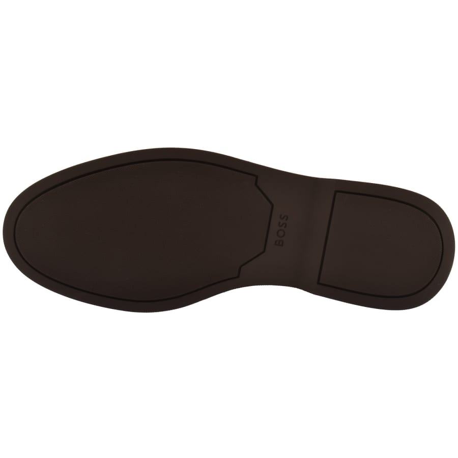 Image number 5 for BOSS Sienne Leather Loafers Dark Brown