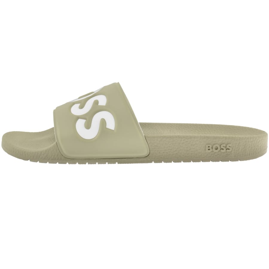 Image number 2 for BOSS Aryeh Sliders Dark Beige