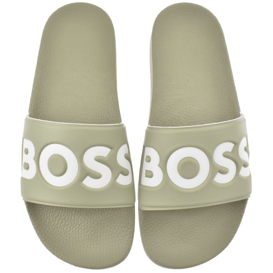 Image number 1 for BOSS Aryeh Sliders Dark Beige