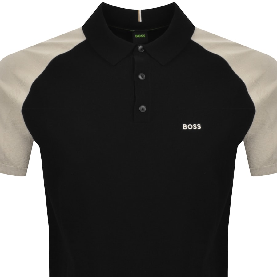 Image number 2 for BOSS GOC Swing Knit Polo Black