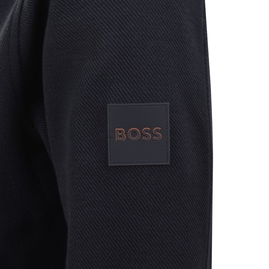 Image number 4 for BOSS Ze Bend Full Zip Sweatshirt Dark Blue
