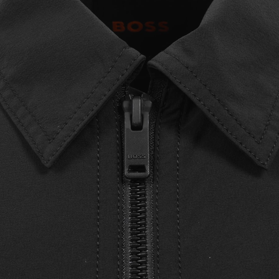 Image number 4 for BOSS Layok Full Zip Overshirt Black