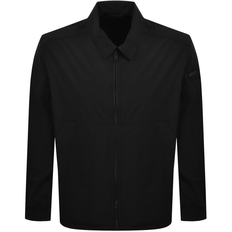 Image number 1 for BOSS Layok Full Zip Overshirt Black