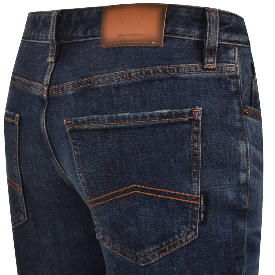 Image number 4 for Armani Exchange J14 Slim Fit Jeans Blue