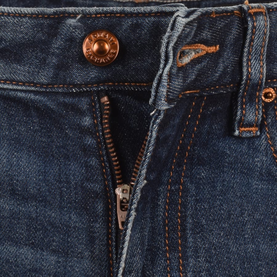 Image number 5 for Armani Exchange J14 Slim Fit Jeans Blue