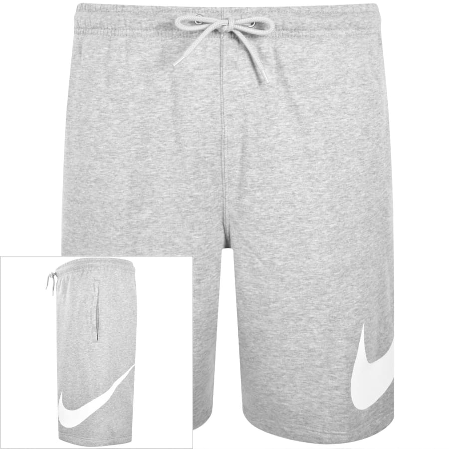 Image number 1 for Nike Club Fleece Shorts Grey
