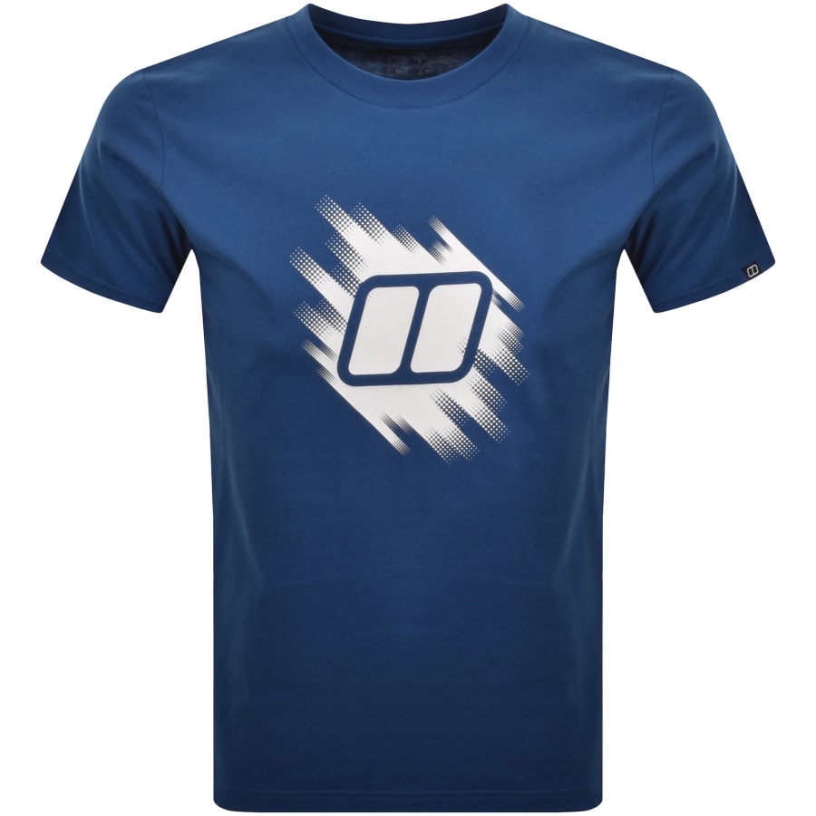 Image number 1 for Berghaus Sketched Blocks T Shirt Blue