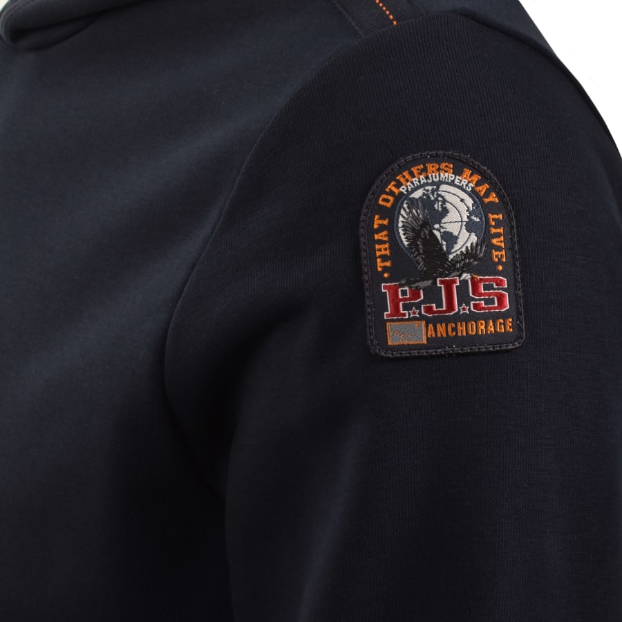 Image number 4 for Parajumpers Everest Hoodie Navy