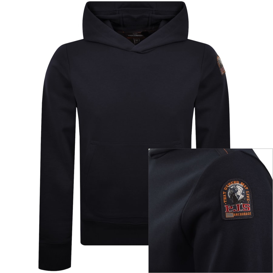 Image number 1 for Parajumpers Everest Hoodie Navy