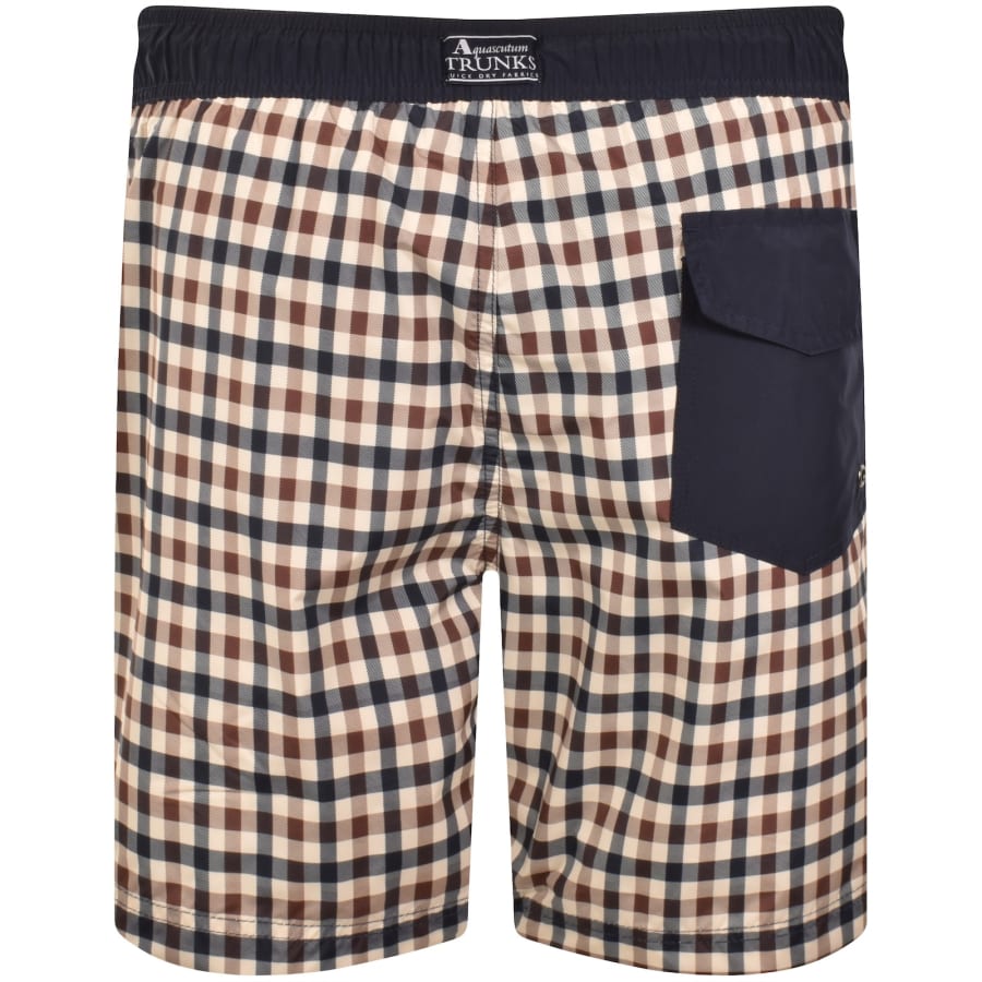 Image number 2 for Aquascutum Iconic Volley Swim Shorts Navy