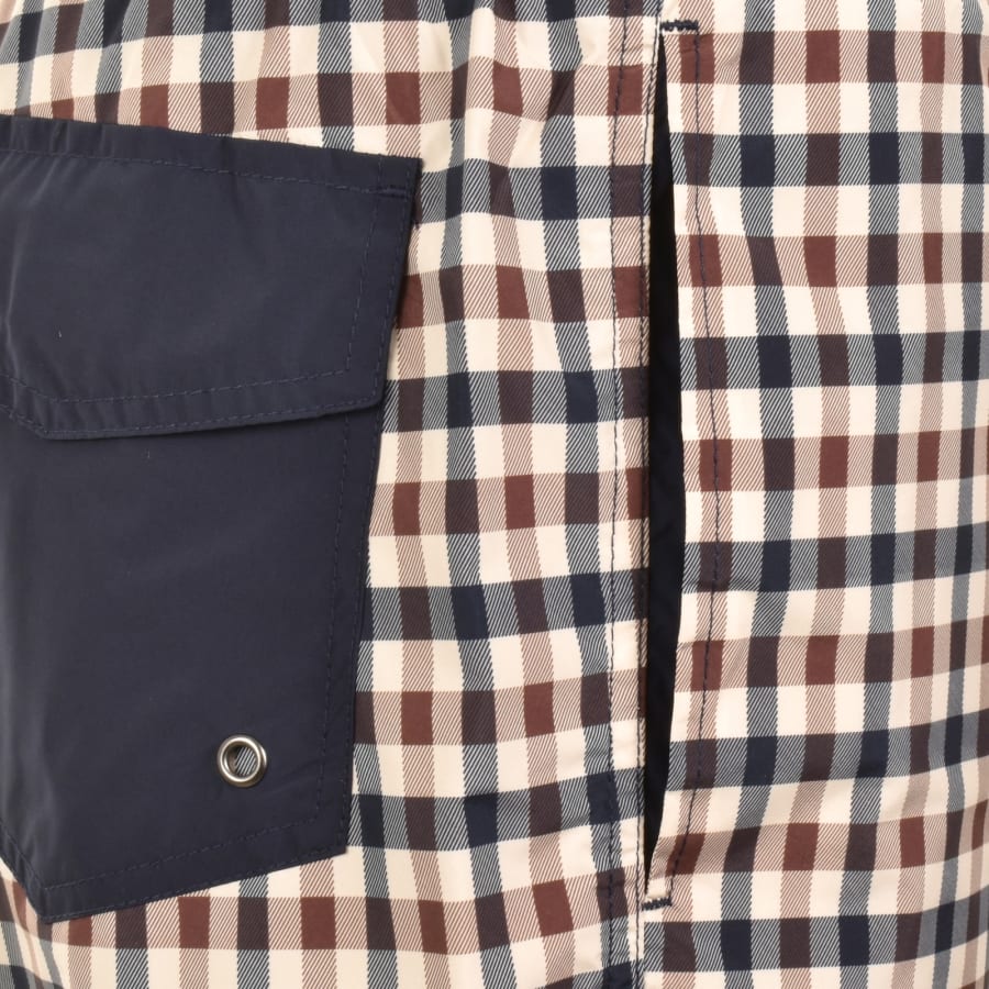 Image number 4 for Aquascutum Iconic Volley Swim Shorts Navy
